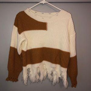 Distressed sweater
